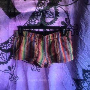 Size 0 Aztec hippie print shorts